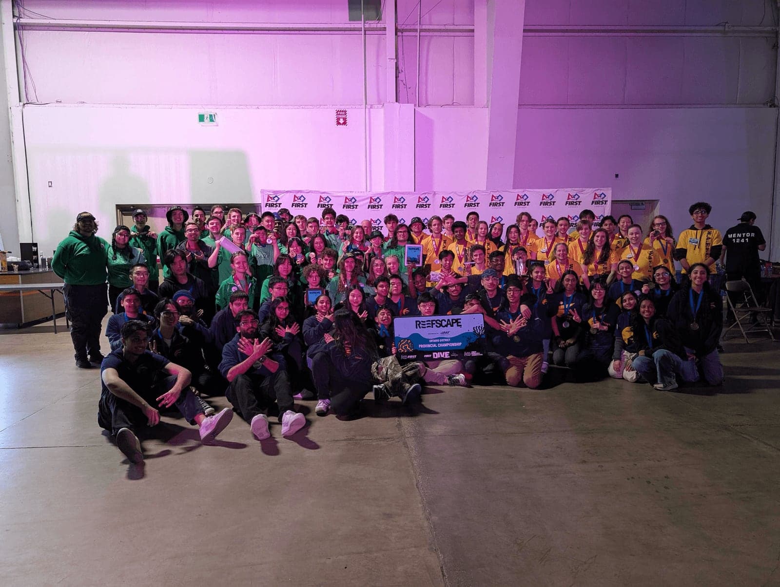 The finalist alliance teams together at the 2025 Ontario Provincial Championship