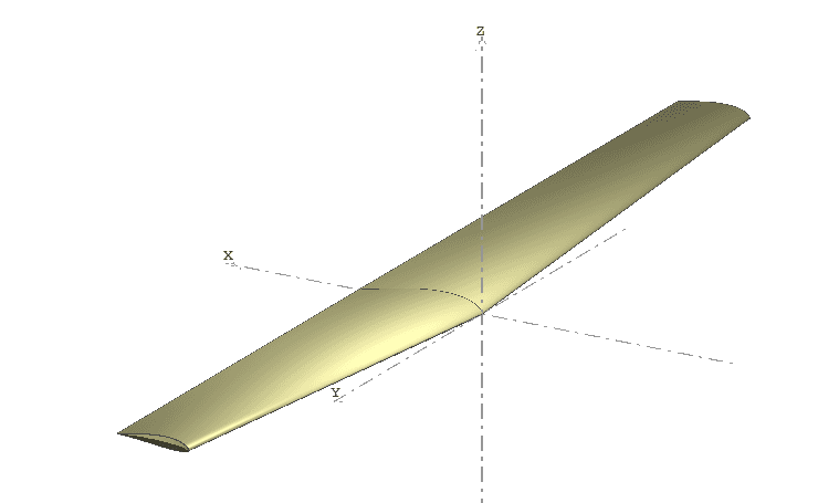 Baseline wing design in XFLR5